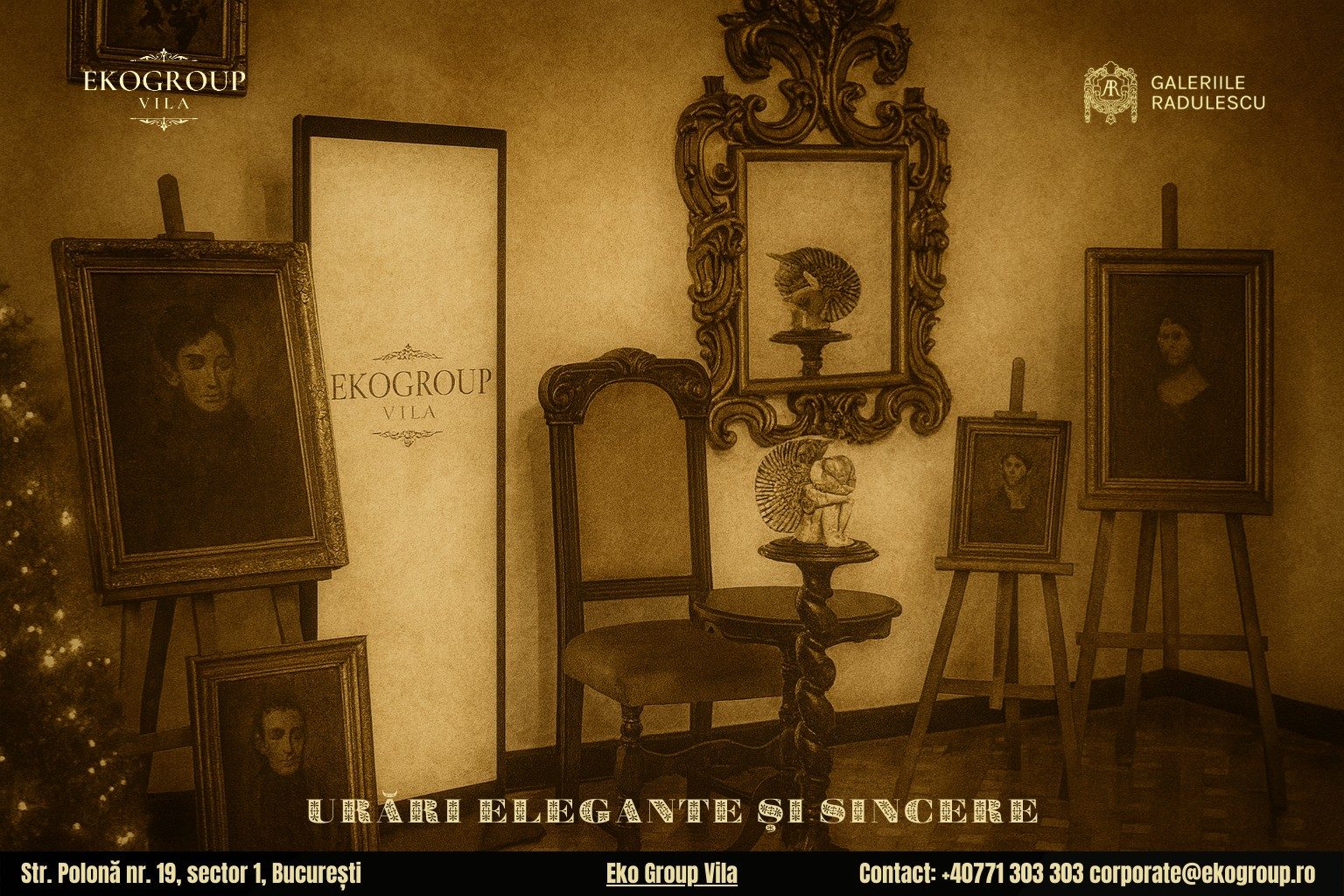 Urări de Crăciun cu parfum interbelic în cadrul evenimentului Crăciunul anilor ’30 la Eko Group Vila